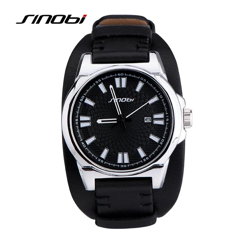 SINOBI Mens Sports Military Wristwatches Luxury Brand Waterproof Leather Watchband Male Charm Army Quartz Watches Relojes Hombre
SINOBI Mens Sports Military Wristwatches Luxury Brand Waterproof Leather Watchband Male Charm Army Quartz Watches Relojes Hombre