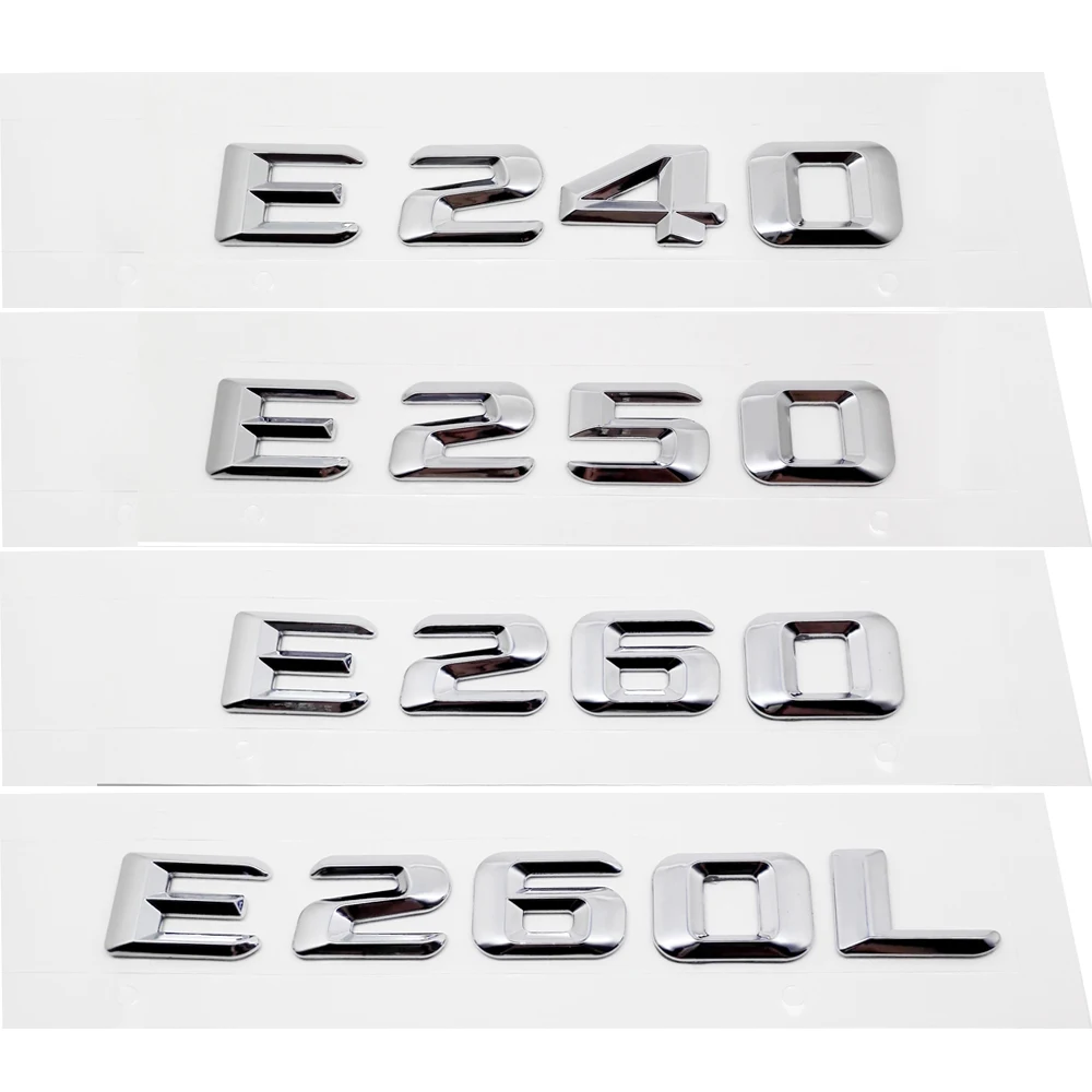Car Styling Rear Trunk Emblem Badge Number Letter Sticker for Mercedes Benz E240 E250 E260L E280 E300 E320L W211 W205 W212 W203
Car Styling Rear Trunk Emblem Badge Number Letter Sticker for Mercedes Benz E240 E250 E260L E280 E300 E320L W211 W205 W212 W203