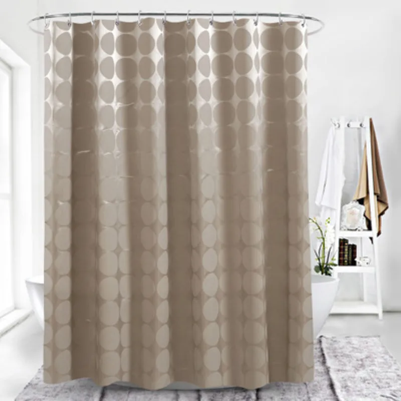 Elegant Round Shower Curtain Polyester Fabric Thick Waterproof Shower Curtain Mold Simple Bathroom Set Partition Curtain
Elegant Round Shower Curtain Polyester Fabric Thick Waterproof Shower Curtain Mold Simple Bathroom Set Partition Curtain
