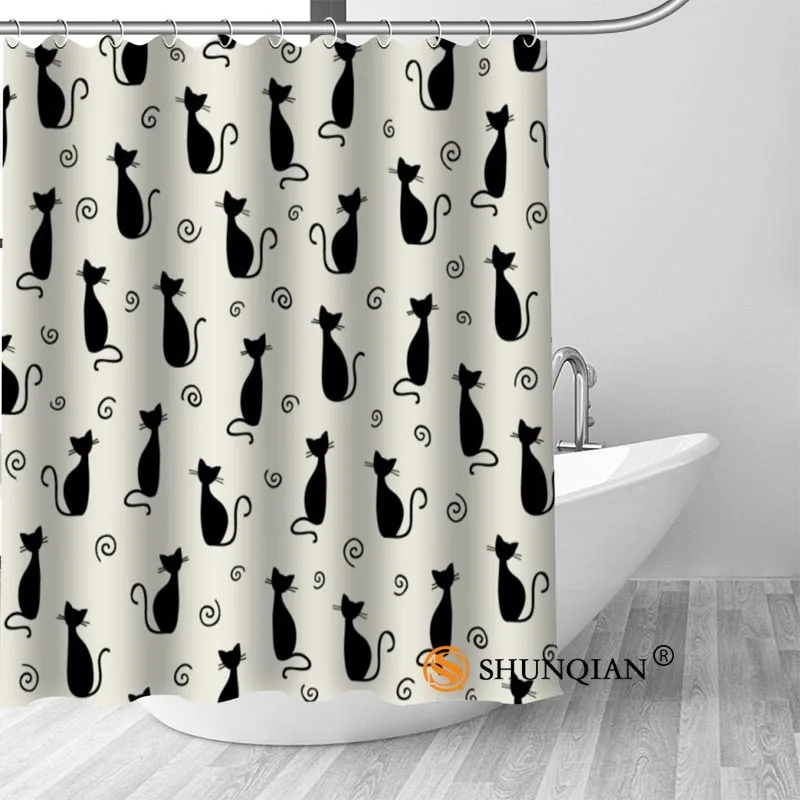 Custom cartoon cat Bath Curtain Fabric Modern Shower Curtain bathroom beautiful Curtains Bath decor
Custom cartoon cat Bath Curtain Fabric Modern Shower Curtain bathroom beautiful Curtains Bath decor