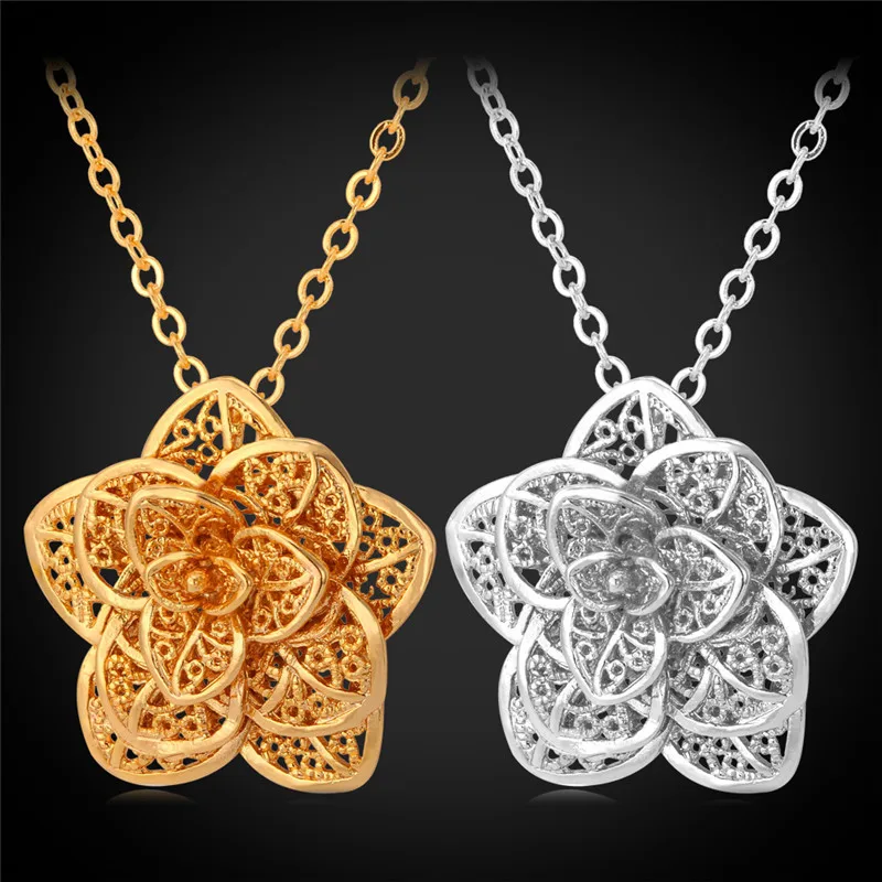 Kpop Big Flower Pendants Necklaces Gold/Silver Color New Jewelry Free Shipping Charms Necklace with chain For Women P101
Kpop Big Flower Pendants Necklaces Gold/Silver Color New Jewelry Free Shipping Charms Necklace with chain For Women P101