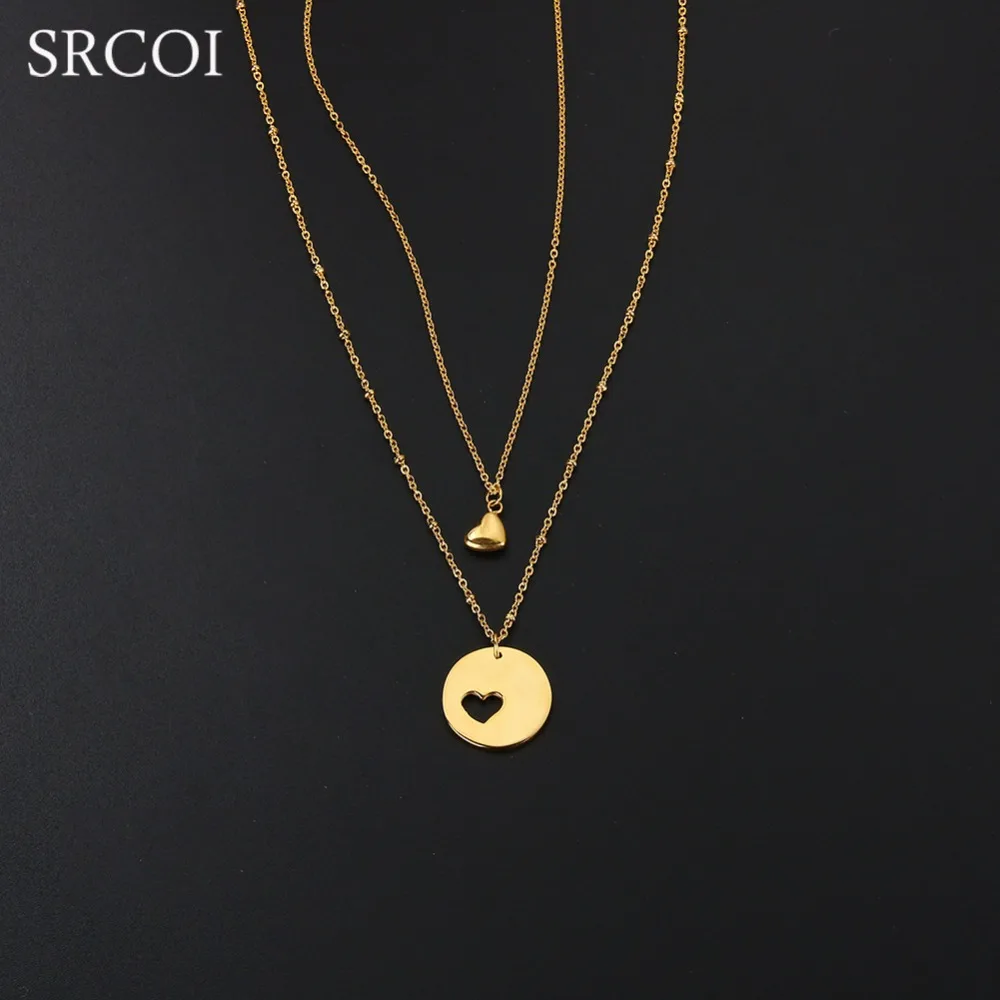 SRCOI Special Mother Daughter Necklace Set Gold Color Heart Cut Out Necklace Love Jewelry As Christmas New Year Gifts
SRCOI Special Mother Daughter Necklace Set Gold Color Heart Cut Out Necklace Love Jewelry As Christmas New Year Gifts
