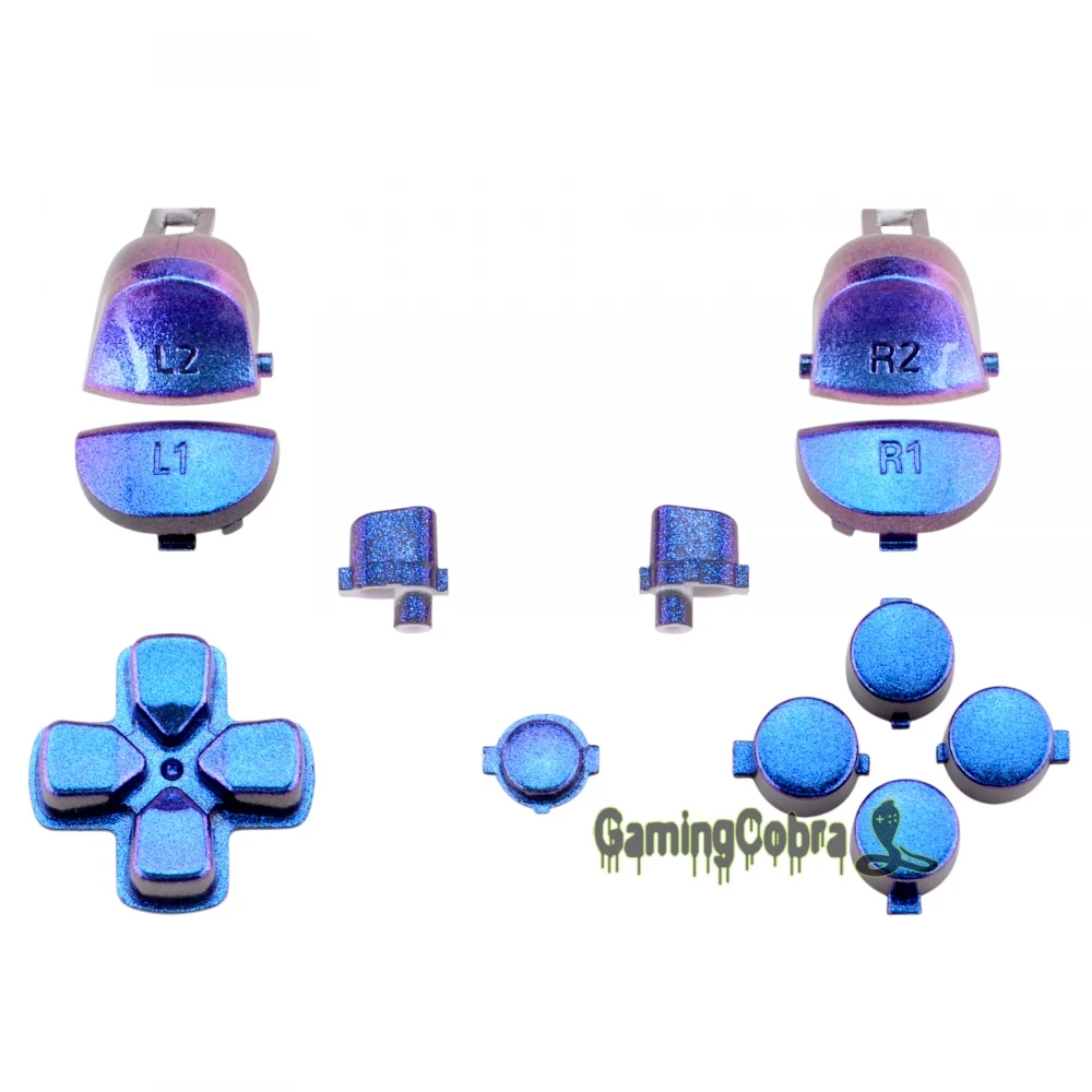 eXtremeRate Purple Blue Chameleon Full Set Buttons L1R1 L2R2 Dpad Replacement Parts for PS4 Slim Pro Game Controller CUH-ZCT2
eXtremeRate Purple Blue Chameleon Full Set Buttons L1R1 L2R2 Dpad Replacement Parts for PS4 Slim Pro Game Controller CUH-ZCT2