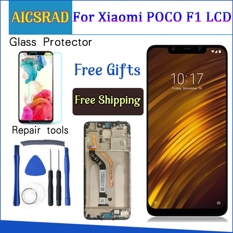 6 18 'x2246 дисплей для Xiaomi Pocophone F1 ЖК сенсорный экран дигитайзер xiaomi Mi