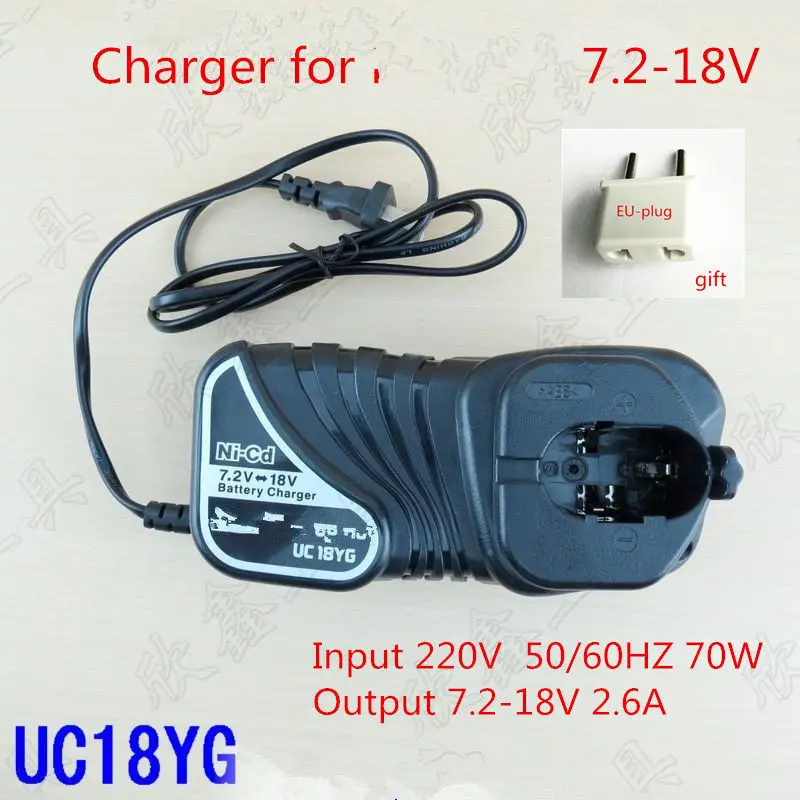 Charger UC18YG for HITACHI BCC1215 BCC1415 EB712S EB7S FEB7S EB714S EB7B EB914 EB9B EB924 EB1212S EB12S EB1220BL EB1224 EB1412S
Charger UC18YG for HITACHI BCC1215 BCC1415 EB712S EB7S FEB7S EB714S EB7B EB914 EB9B EB924 EB1212S EB12S EB1220BL EB1224 EB1412S