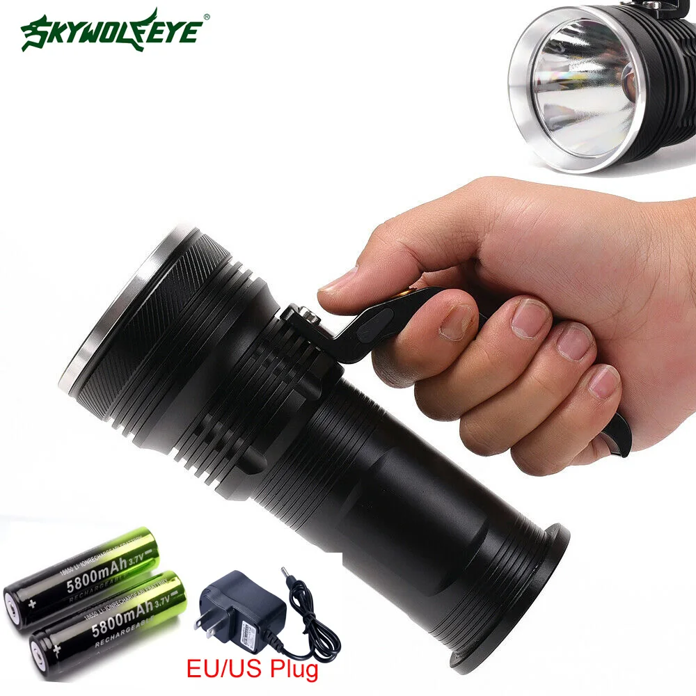 20000LM Super bright LED Flashlight 3-modes Led Torches for Night Riding Camping Hiking Hunting & Indoor Activities Use 18650
20000LM Super bright LED Flashlight 3-modes Led Torches for Night Riding Camping Hiking Hunting & Indoor Activities Use 18650