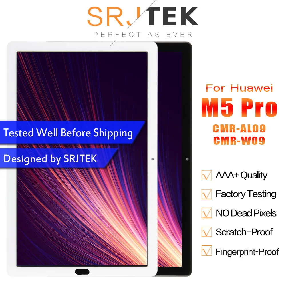SRJTEK 10,8 дюйма для Huawei MediaPad M5 ЖК-дисплей CMR-AL09 CMR-W09 матрица сенсорный экран планшет ПК Панель сенсор стекло
SRJTEK 10,8 дюйма для Huawei MediaPad M5 ЖК-дисплей CMR-AL09 CMR-W09 матрица сенсорный экран планшет ПК Панель сенсор стекло