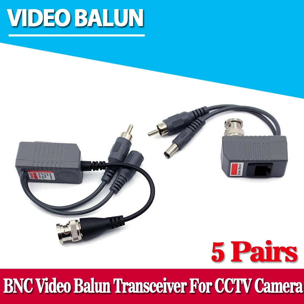 Горячая Распродажа! UTP CCTV BNC video Balun power пассивный балун Rj45 POE Power Video Audio 3 в 1|balun utp|rj45