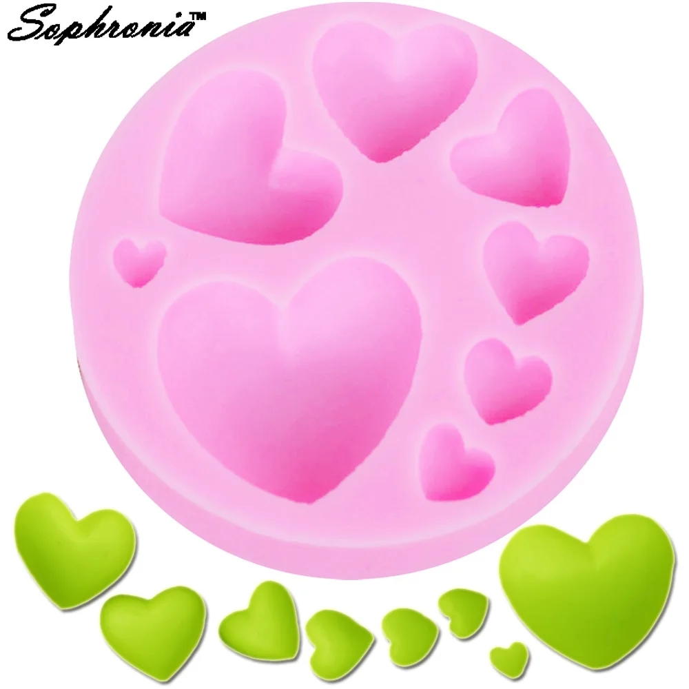 10PCS/SET Small Love Heart Chocolate Mold Silicone 3D Lovely Cute heart Fondant Mold Cake Chocolate Craft Cake Decorating M174
10PCS/SET Small Love Heart Chocolate Mold Silicone 3D Lovely Cute heart Fondant Mold Cake Chocolate Craft Cake Decorating M174
