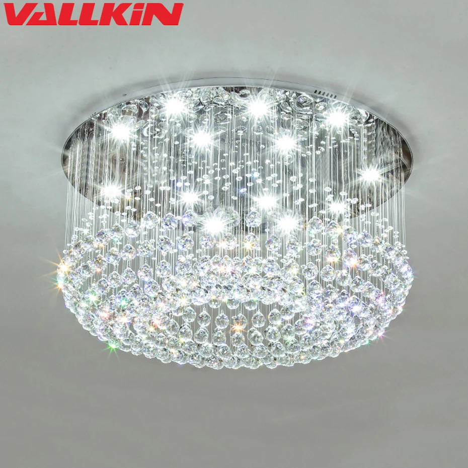 New Round LED Crystal Ceiling Light For Living Room Indoor Lamp Luminaria Home Decoration Crystalline Lights Modern Cristal
New Round LED Crystal Ceiling Light For Living Room Indoor Lamp Luminaria Home Decoration Crystalline Lights Modern Cristal