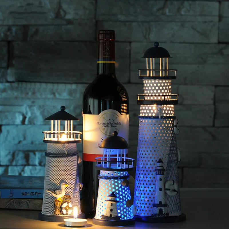 Novelty Mediterranean Style LED Night Light Lighthouse Candlestick Home Decorations Christmas Lights Birthday Gifts lamp
Novelty Mediterranean Style LED Night Light Lighthouse Candlestick Home Decorations Christmas Lights Birthday Gifts lamp