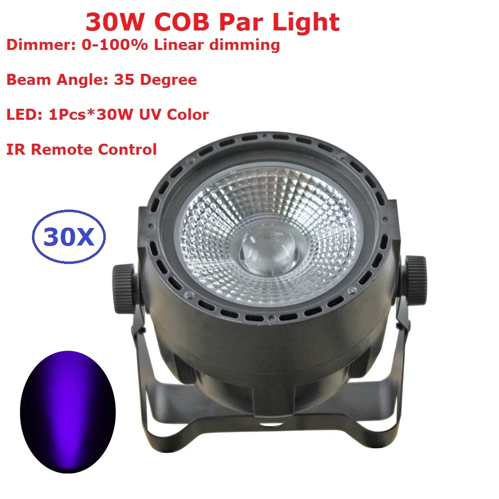 30 Unit 30W COB Par Light UV Color Disco Lamp Stage Lights luces discoteca laser Beam luz de projector lumiere dmx controller
30 Unit 30W COB Par Light UV Color Disco Lamp Stage Lights luces discoteca laser Beam luz de projector lumiere dmx controller