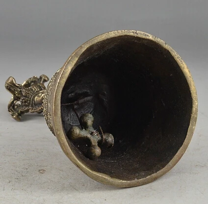 Copper Brass CHINESE crafts Asian Exquisite Chinese Tibetan Copper Buddhism Exorcism Bell
Copper Brass CHINESE crafts Asian Exquisite Chinese Tibetan Copper Buddhism Exorcism Bell