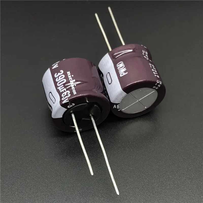 5 шт./50 шт. 390 мкФ 63 в NICHICON PW серия 18x16 мм низкое сопротивление 63V390uF алюминиевый