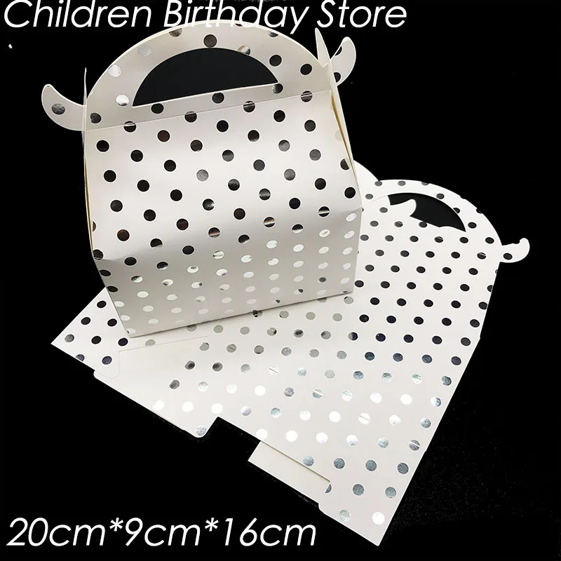 6pcs/lot silver dots theme gift boxes silver polka dots birthday party decorations silver foil dots theme gift boxes candy boxes
6pcs/lot silver dots theme gift boxes silver polka dots birthday party decorations silver foil dots theme gift boxes candy boxes