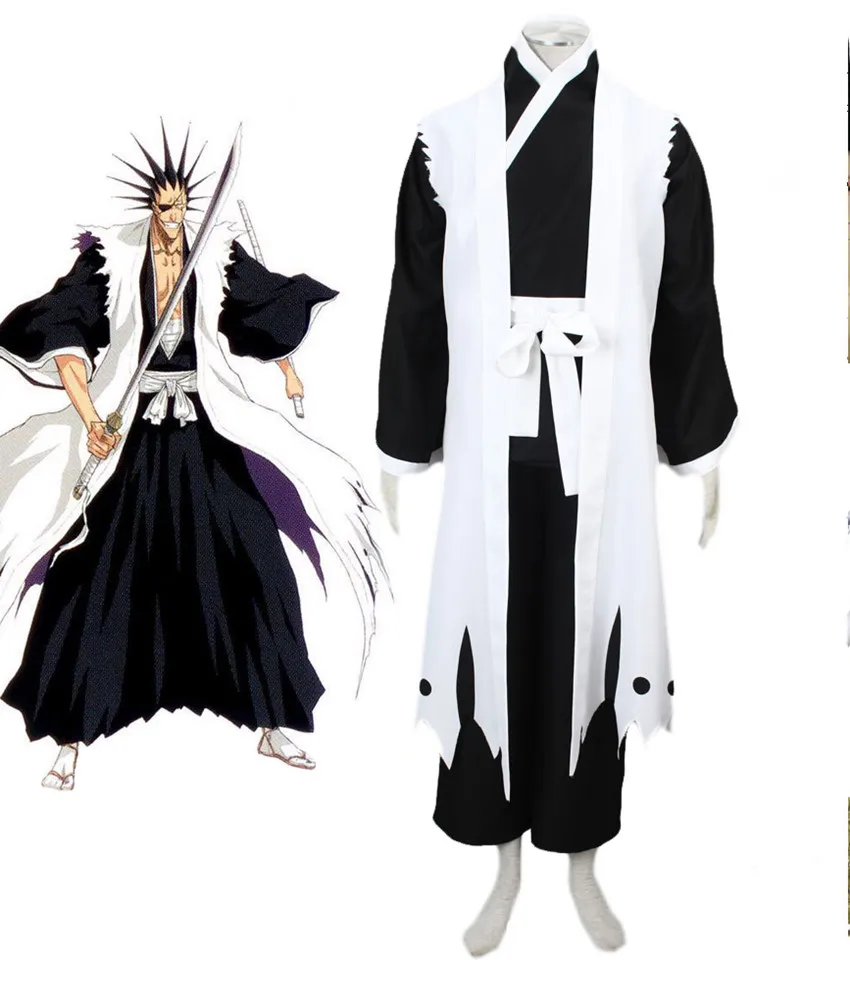 Костюм для косплея Kenpachi Zaraki Cos из аниме отбеливатель для мужчин и женщин, костюм для косплея в японском стиле на Хэллоуин, капитан одинской команды
Костюм для косплея Kenpachi Zaraki Cos из аниме отбеливатель для мужчин и женщин, костюм для косплея в японском стиле на Хэллоуин, капитан одинской команды