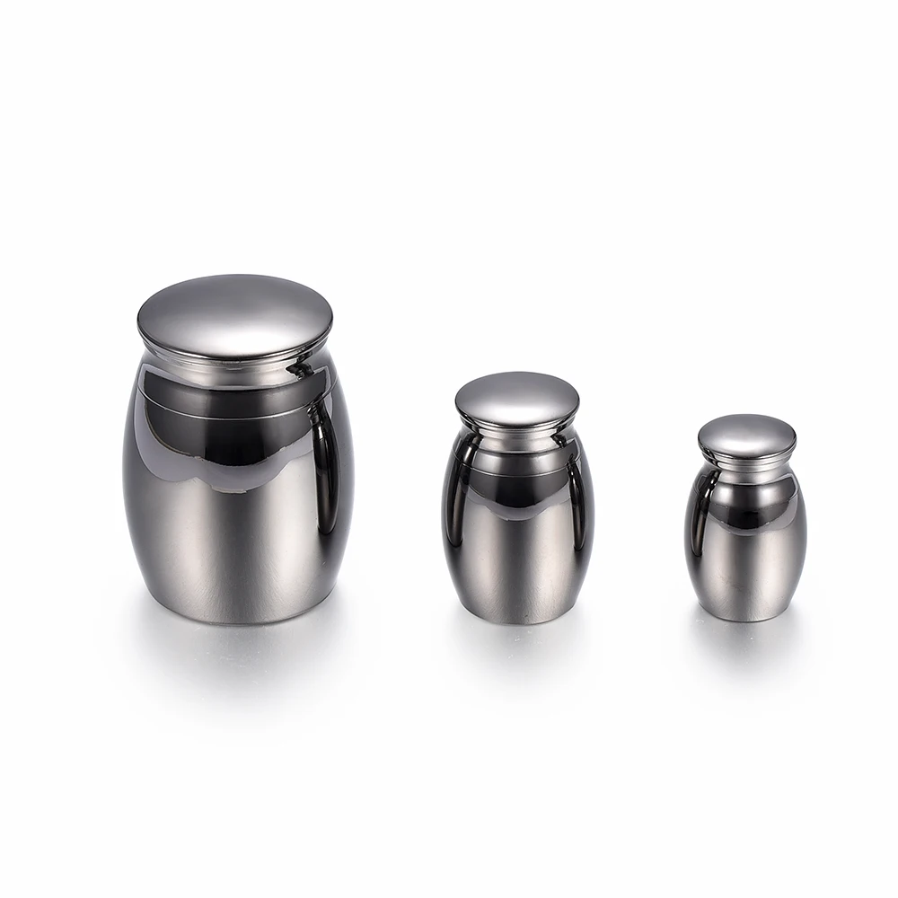 Blank Shiny Polishing Gun Color Cremation Jar for Pet/ Human Ashes Holder Keepsake Funeral Urn Casket Stainless Steel Jewelry
Blank Shiny Polishing Gun Color Cremation Jar for Pet/ Human Ashes Holder Keepsake Funeral Urn Casket Stainless Steel Jewelry