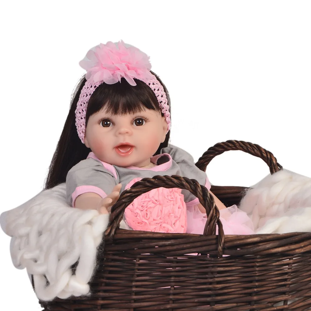 Looks Like Smiling 22" Baby Reborn Princess DIY Toy Silicone Reborn Baby Girl Dolls For Children XMAS Gift Dolls Reborn 55 cm
Looks Like Smiling 22" Baby Reborn Princess DIY Toy Silicone Reborn Baby Girl Dolls For Children XMAS Gift Dolls Reborn 55 cm