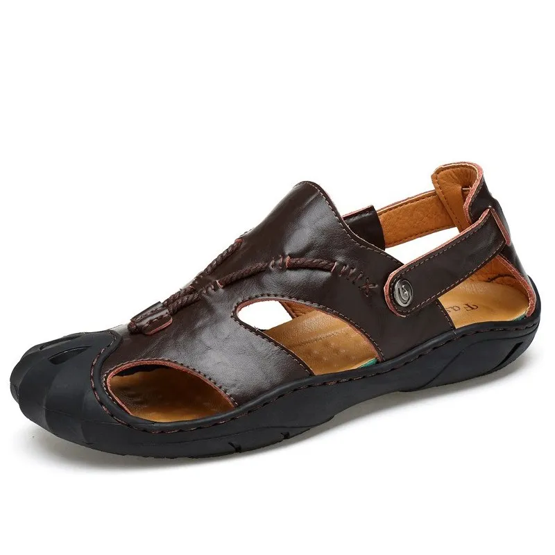 New Genuine Leather Men Sandals Shoes Soft Breathable Shoes Retro Gladiator summer men Business shoes man
New Genuine Leather Men Sandals Shoes Soft Breathable Shoes Retro Gladiator summer men Business shoes man