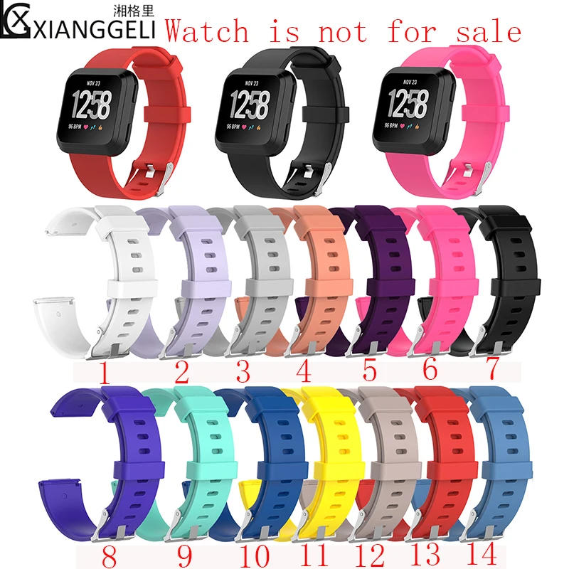 Watch accessories For Fitbit Versa strap Versa smart watch replacement wristband Official silicone men's and women sports strap
Watch accessories For Fitbit Versa strap Versa smart watch replacement wristband Official silicone men's and women sports strap
