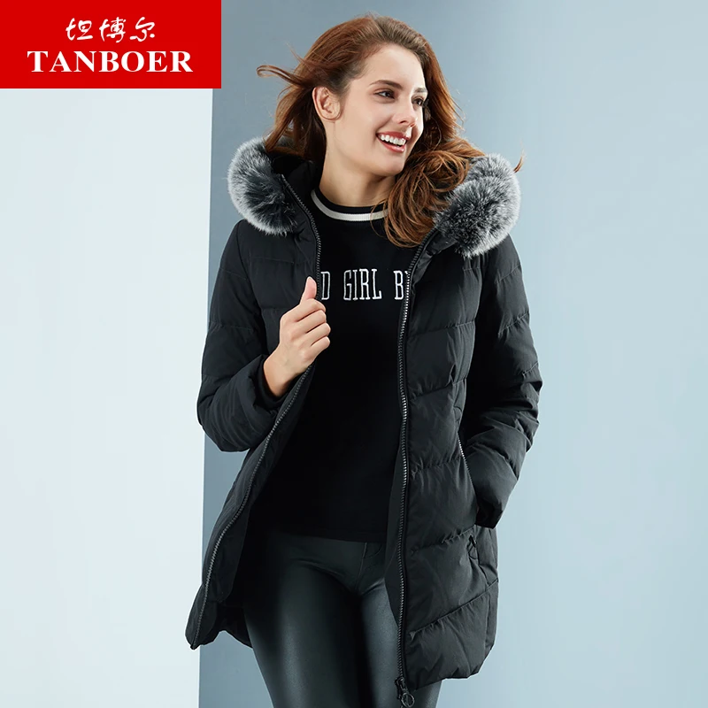 TANBOER women's down jacket new arrivals winter coat middle style warm thick down coat female slim jacket TB18556
TANBOER women's down jacket new arrivals winter coat middle style warm thick down coat female slim jacket TB18556