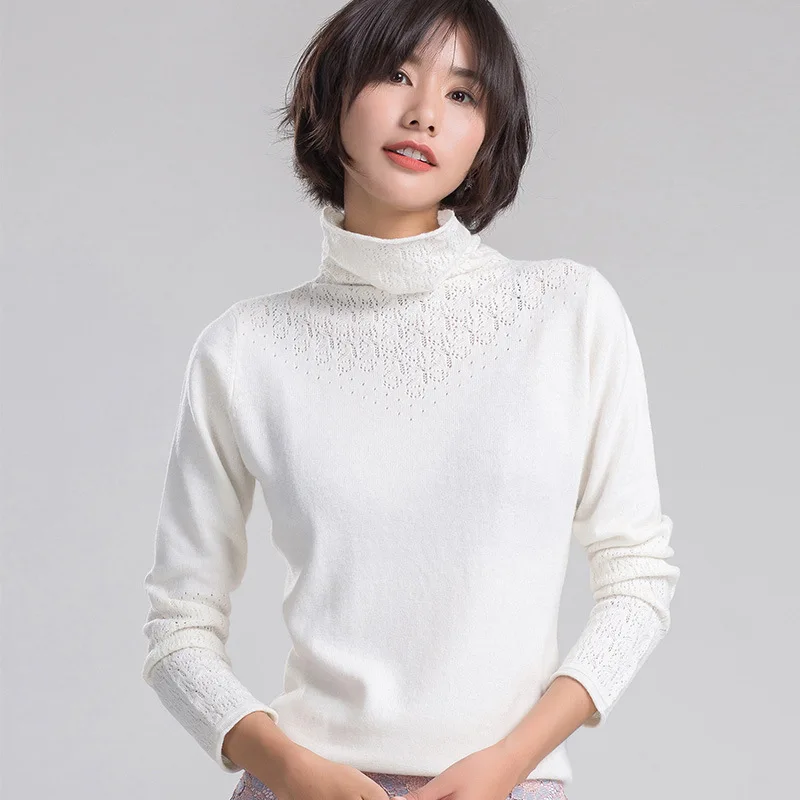 new fashion cashmere wool blend knit women basics pullover sweater piles high collar hollow out jacquard M-XL retail wholesale
new fashion cashmere wool blend knit women basics pullover sweater piles high collar hollow out jacquard M-XL retail wholesale