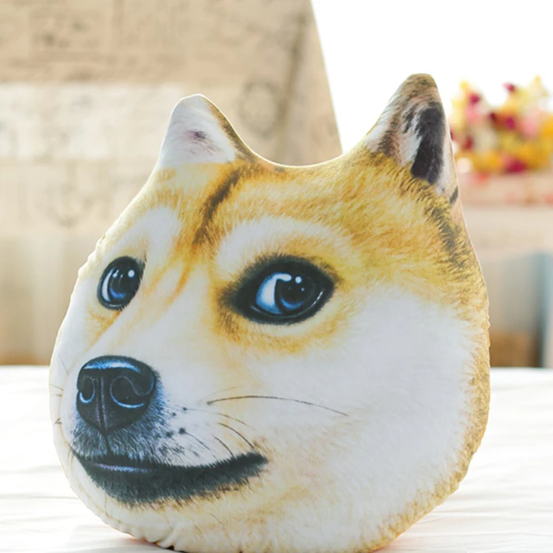 40/50cm 3D Dog Head Plush pillow Stuffed Animal Toys Funny Expression Prints For Car/Sofa/Bedroom cushion Pillow Birthday Gift
40/50cm 3D Dog Head Plush pillow Stuffed Animal Toys Funny Expression Prints For Car/Sofa/Bedroom cushion Pillow Birthday Gift