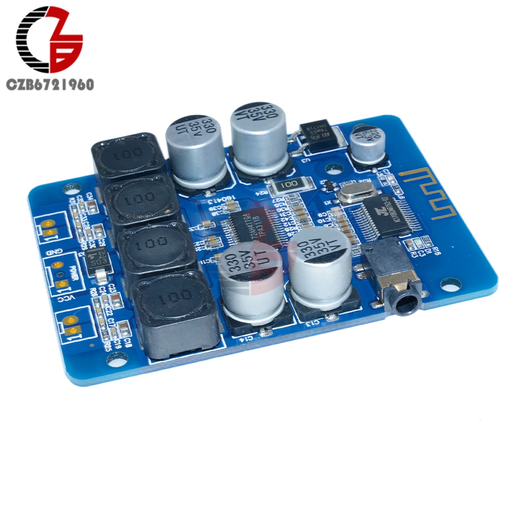 TPA3118 Wireless Bluetooth Stereo Audio Receiver Digital Power Amplifier 2x30W Board Module AUX Audio Input Speakers DC 12V 24V
TPA3118 Wireless Bluetooth Stereo Audio Receiver Digital Power Amplifier 2x30W Board Module AUX Audio Input Speakers DC 12V 24V