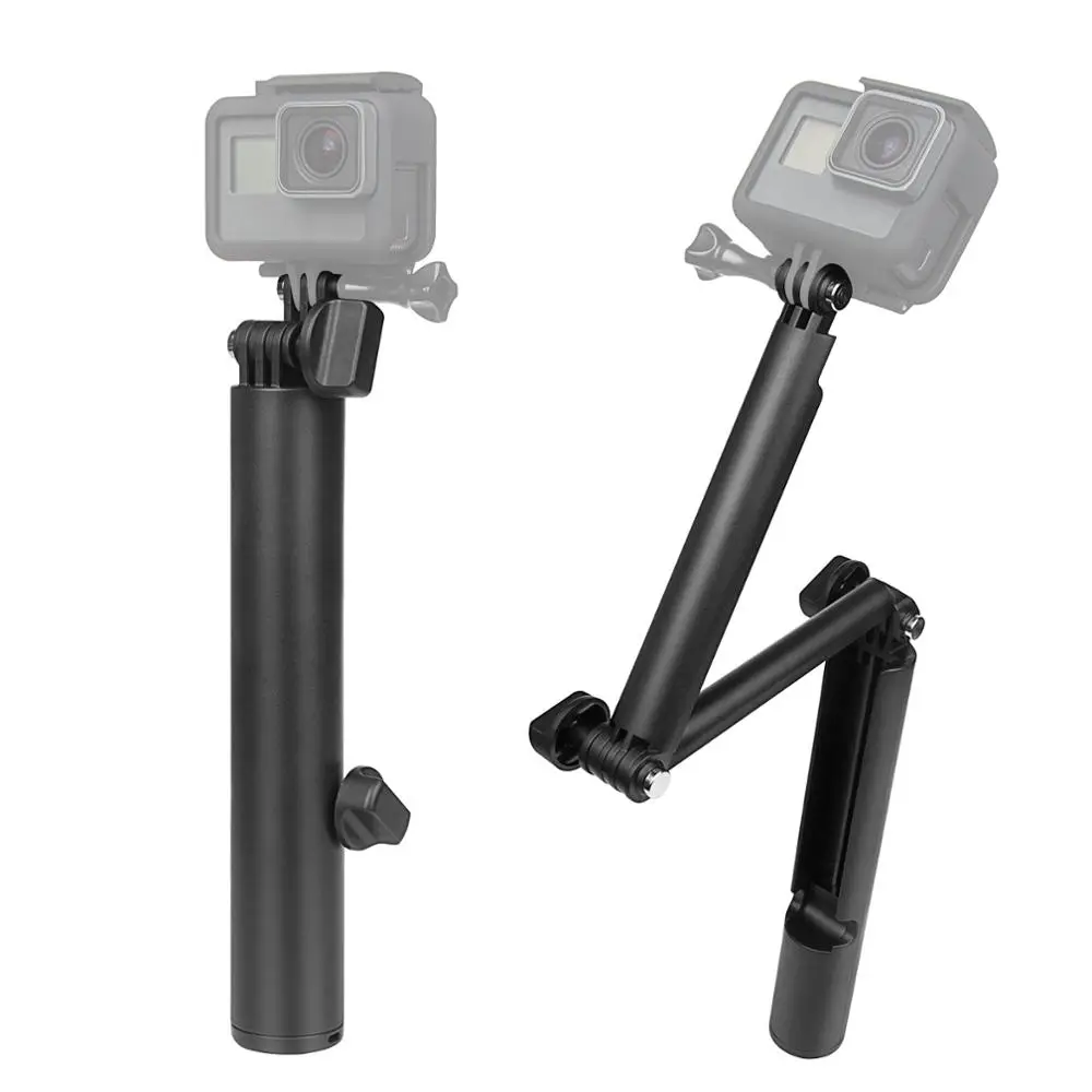3 Way Grip Waterproof Monopod Selfie Stick For Gopro Hero 7 6 5 Black Session Xiaomi Yi 4K SJ4000 Camera Tripod Accessory | Электроника