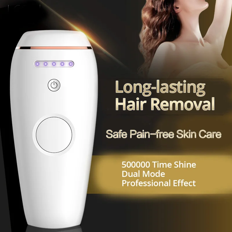 Electric Laser Depilator IPL Epilator Professional Permanent Hair Removal Device Body Leg Bikini Pain-Free Hair Trimmer 5 Modes
Electric Laser Depilator IPL Epilator Professional Permanent Hair Removal Device Body Leg Bikini Pain-Free Hair Trimmer 5 Modes