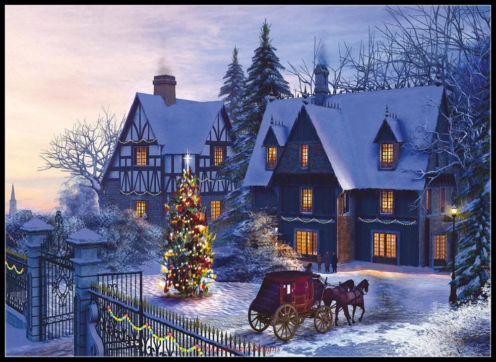 Embroidery Counted Cross Stitch Kits Needlework - Crafts 14 ct DMC Color DIY Arts Handmade Decor - Home for the Holidays
Embroidery Counted Cross Stitch Kits Needlework - Crafts 14 ct DMC Color DIY Arts Handmade Decor - Home for the Holidays
