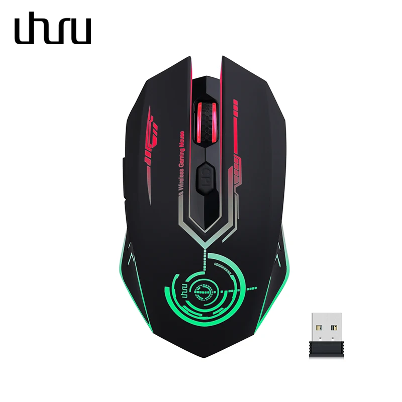 UHURU Rechargeable 2.4Ghz Wireless Gaming Mouse 5 Buttons Changeable LED Color Ergonomic 7200 DPI PC Mouse for Computer Gaming
UHURU Rechargeable 2.4Ghz Wireless Gaming Mouse 5 Buttons Changeable LED Color Ergonomic 7200 DPI PC Mouse for Computer Gaming
