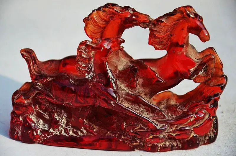 13.8 cm * / Elaborate Chinese Vintage Artificial Amber Resin Handmade Horse Statue
13.8 cm * / Elaborate Chinese Vintage Artificial Amber Resin Handmade Horse Statue