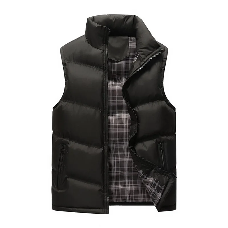 Stand Collar Autumn Winter Vest Men's Cotton Thick Warm Sleeveless Jackets Male Army Waistcoat Men's Vest Fashion Casual Coats
Stand Collar Autumn Winter Vest Men's Cotton Thick Warm Sleeveless Jackets Male Army Waistcoat Men's Vest Fashion Casual Coats