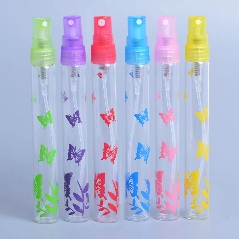 MUB - 10ML 100pcs/lot Mini Glass Perfume Bottle Plastic Spray Pump 6 Colors Portable Travel Perfumes Atomizer Empty Container
MUB - 10ML 100pcs/lot Mini Glass Perfume Bottle Plastic Spray Pump 6 Colors Portable Travel Perfumes Atomizer Empty Container