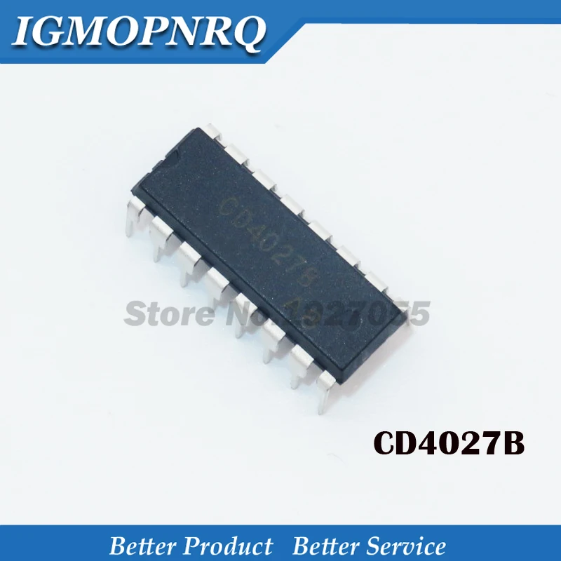 10 шт. CD4027BE DIP16 CD4027 новый и IC|Интегральные схемы| |