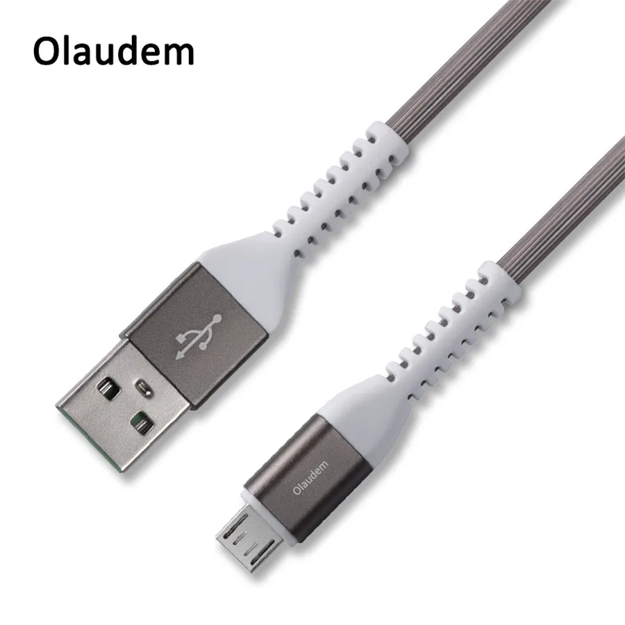 Olaudem кабель Micro USB быстрая зарядка TPE 5 в 2A Android 1 м для передачи данных samsung Xiaomi