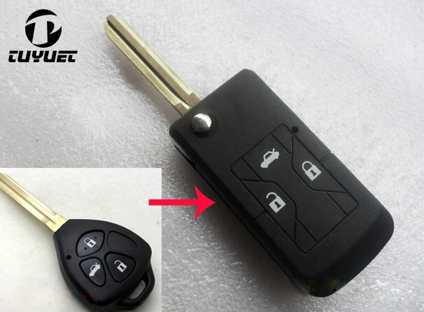 Tuyuet 3 Buttons Modified Flip Key Shell for Toyota Camry Reiz Folding Car Blanks Key Case
Tuyuet 3 Buttons Modified Flip Key Shell for Toyota Camry Reiz Folding Car Blanks Key Case