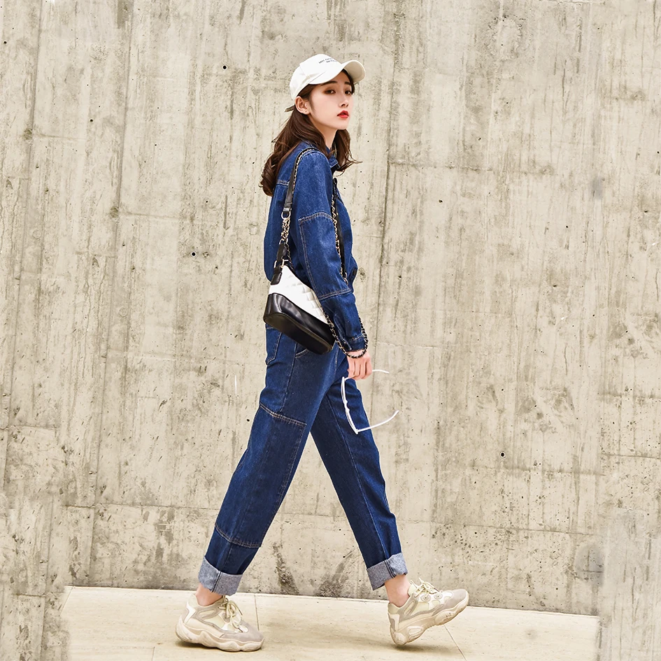Bodycon Streetwear Women Denim Jumpsuit Elegant Drawstring Stretch High Waist Overalls Long Sleeve Bodysuit Casual Jeans Rompers
Bodycon Streetwear Women Denim Jumpsuit Elegant Drawstring Stretch High Waist Overalls Long Sleeve Bodysuit Casual Jeans Rompers