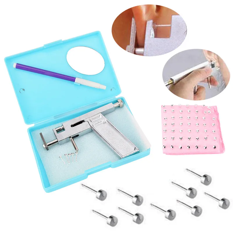 Pro Steel Ear Nose Navel Body Piercing Gun Tool Kit 98pcs Instrument Studs Set Blue High Quality
Pro Steel Ear Nose Navel Body Piercing Gun Tool Kit 98pcs Instrument Studs Set Blue High Quality
