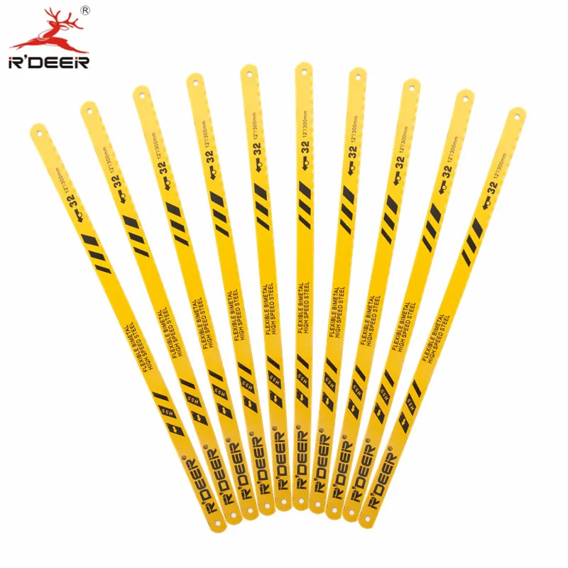 RDEER Hacksaw лезвие ручной пилы 10 шт. 300*12,6*0,6 мм Bl-Metal Hss 32T для резки дерева из нержавеющей стали ручной инструмент
RDEER Hacksaw лезвие ручной пилы 10 шт. 300*12,6*0,6 мм Bl-Metal Hss 32T для резки дерева из нержавеющей стали ручной инструмент