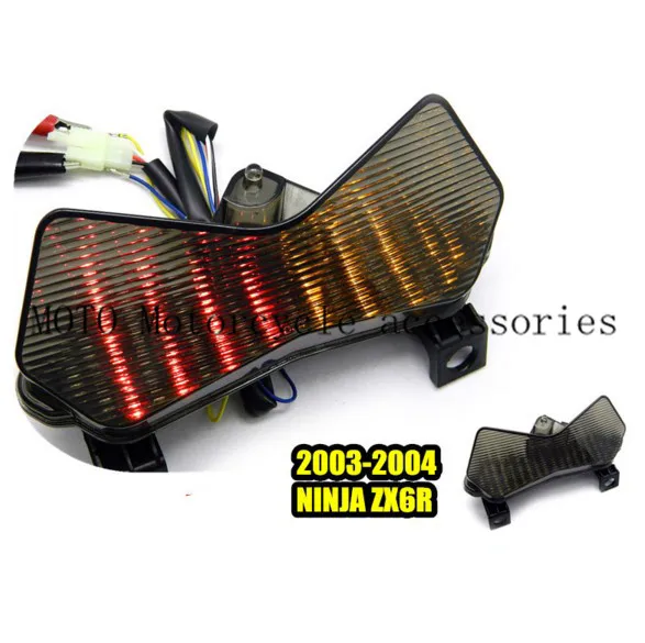 Motorbike LED Tail Brake Light Turn Signals Light Lamp for KAWASAKI 636 ZX6R Ninja 2003-2004 Motorcycle Tailight Lamp
Motorbike LED Tail Brake Light Turn Signals Light Lamp for KAWASAKI 636 ZX6R Ninja 2003-2004 Motorcycle Tailight Lamp