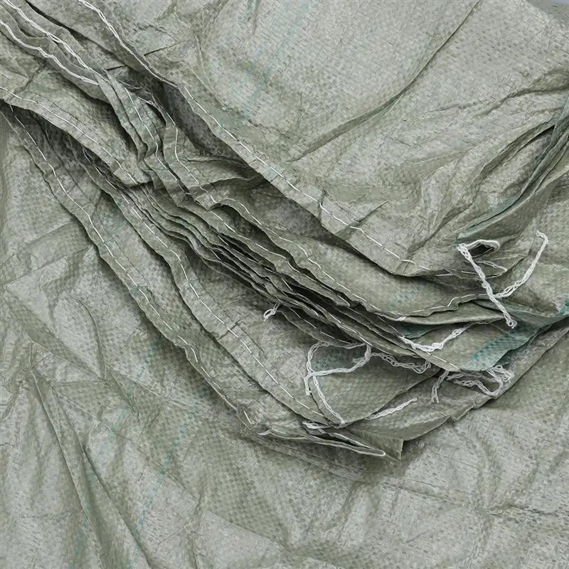 10Pcs 90x130cm Woven Bag Gunny Sack Sand Bags Plastic Snakeskin for Packaging | Инструменты