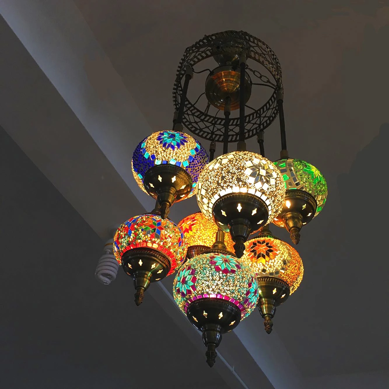 turkish moroccan pendant light handmade mosaic stained glass Corridor Stairwell cafe restaurant hanging light lamp
turkish moroccan pendant light handmade mosaic stained glass Corridor Stairwell cafe restaurant hanging light lamp