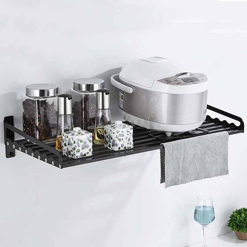Space Aluminum Microwave Oven Bracket Wall Mounted Kitchen Rack Silver Black Kitchen Shelf Microwave Oven Rack Storage Wall F
Space Aluminum Microwave Oven Bracket Wall Mounted Kitchen Rack Silver Black Kitchen Shelf Microwave Oven Rack Storage Wall F