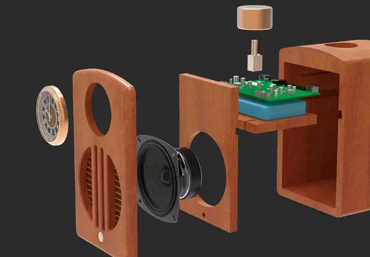2 цвета оригинальный Xiaomi Youpin Wishall простой звук момент Log Home аудио Bluetooth