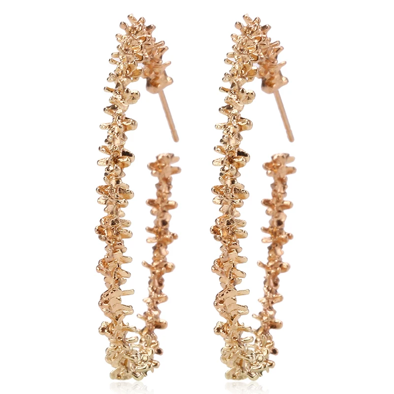 HOCOLE Fashion Punk Metal Hoop Earrings For Women Gold/Silver Color Round Circle Dangle Earring Statement Wedding Party Jewelry
HOCOLE Fashion Punk Metal Hoop Earrings For Women Gold/Silver Color Round Circle Dangle Earring Statement Wedding Party Jewelry