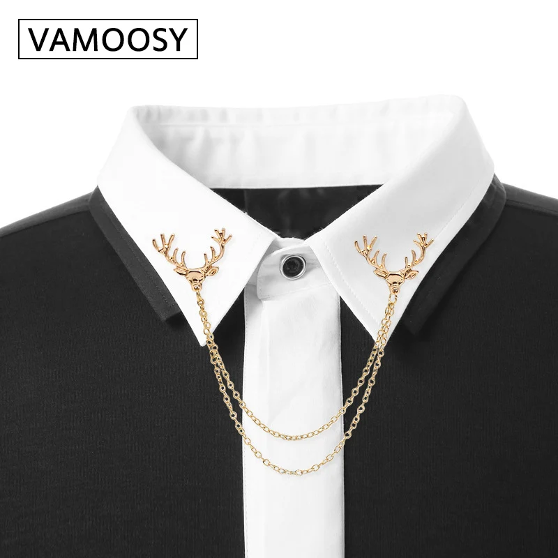 Hot Men Brooch 2018 Fashion Brooches Broches High-end Brooch deer Tassel Chain Clip Collar Shirt Buttoned Pin Male Accessories
Hot Men Brooch 2018 Fashion Brooches Broches High-end Brooch deer Tassel Chain Clip Collar Shirt Buttoned Pin Male Accessories