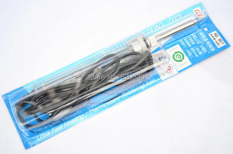 EU Plug high quality 907 Adjustable constant temperature Lead-free Internal heating electric soldering iron 220V60W Freeshipping
EU Plug high quality 907 Adjustable constant temperature Lead-free Internal heating electric soldering iron 220V60W Freeshipping