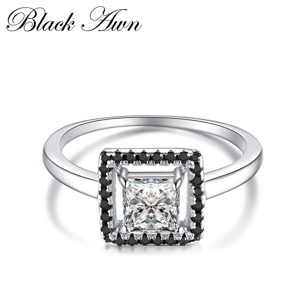 Женские обручальные кольца Anillos Mujer, из 100% стерлингового серебра 925 пробы, квадратное ювелирное изделие из черного и белого камня, C221
Женские обручальные кольца Anillos Mujer, из 100% стерлингового серебра 925 пробы, квадратное ювелирное изделие из черного и белого камня, C221